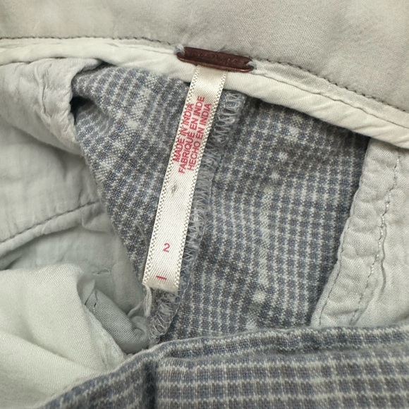 Free People Tegan plaid barrel pants trousers 2 used - Picture 7 of 9